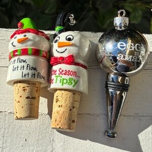 Christmas Wine Stoppers Set